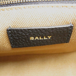 未使用品 バリー バーダニエル 6304577 ファブリック キャンバス レザー サンドベージュブラウン 茶 ショルダーバッグ 0937【中古】BALLY