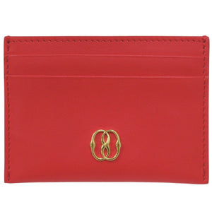 未使用 バリー レザー レッド カードケース 財布 赤 0938【中古】BALLY