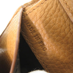 未使用 バリー レザー ブラウン 三つ折り財布 茶 0940【中古】BALLY