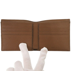 未使用 バリー レザー ブラウン 二つ折り財布 茶 0942【中古】BALLY