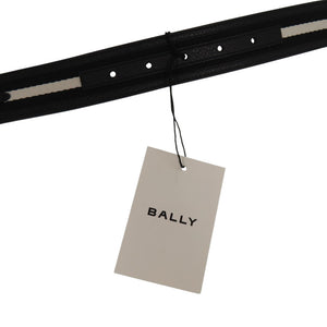 未使用品 バリー B BOLD 35 R.TSP MBG00XSI057-I945P レザーブラック 85cm シルバー金具 黒 ベルト 0943【中古】BALLY