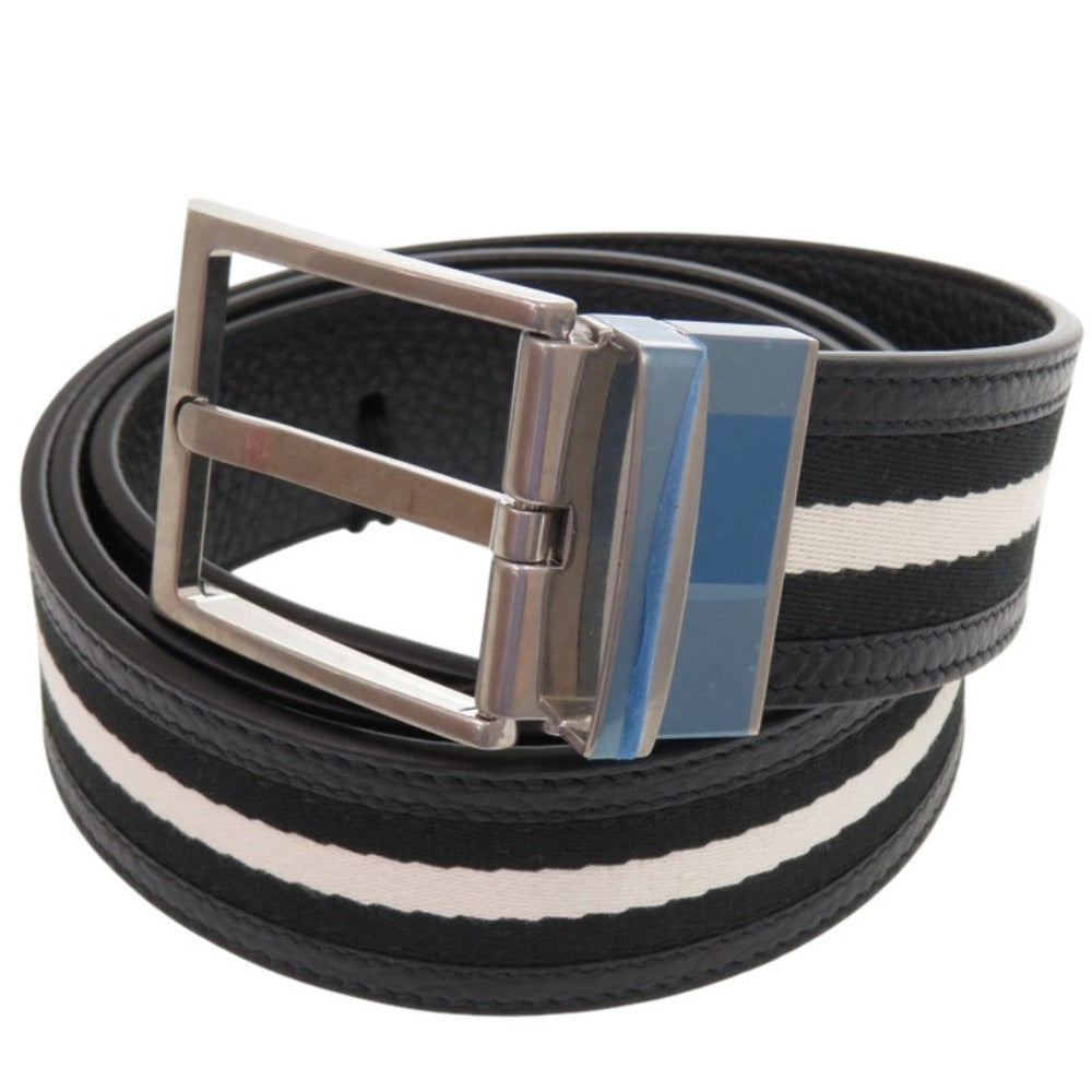 未使用品 バリー SHIFFIE 35 R.TSP MBB02PSI057-I945P レザー ブラック シルバー金具 黒 ベルト 0944【中古】BALLY