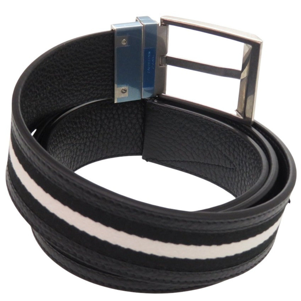 未使用品 バリー SHIFFIE 35 R.TSP MBB02PSI057-I945P レザー ブラック シルバー金具 黒 ベルト 0944【中古】BALLY