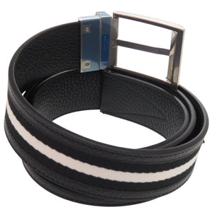 未使用品 バリー SHIFFIE 35 R.TSP MBB02PSI057-I945P レザー ブラック シルバー金具 黒 ベルト 0944【中古】BALLY