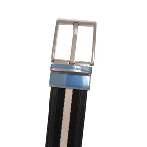 未使用品 バリー SHIFFIE 35 R.TSP MBB02PSI057-I945P レザー ブラック シルバー金具 黒 ベルト 0944【中古】BALLY