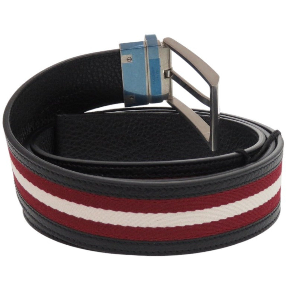 未使用品 バリー SHIFFIE 35 R.TSP MBB02PSI057-I946P レザー シルバー金具 レッド ベルト 0945【中古】BALLY