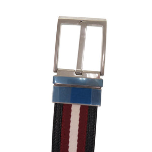 未使用品 バリー SHIFFIE 35 R.TSP MBB02PSI057-I946P レザー シルバー金具 レッド ベルト 0945【中古】BALLY