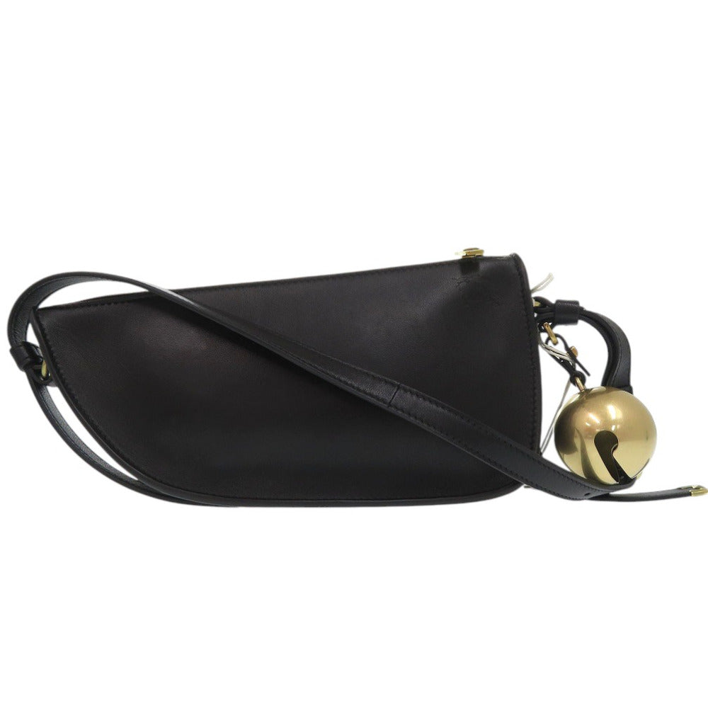 新品同様 バーバリー SHIELD SLING ハンドバッグ 羊革 ブラック 0948【中古】BURBERRY
