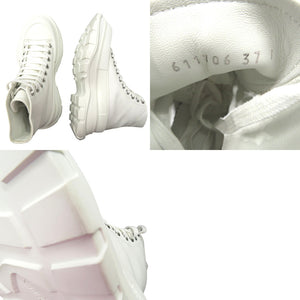 未使用品 アレキサンダーマックイーン TREAD SLICK HIGH Tread Slick Boot ハイカットスニーカー トレッド スリック 611706 W4MV2 9000 キャンバス ラバー ホワイト 0957【中古】Alexander McQueen