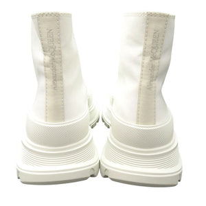 未使用品 アレキサンダーマックイーン TREAD SLICK HIGH Tread Slick Boot ハイカットスニーカー トレッド スリック 611706 W4MV2 9000 キャンバス ラバー ホワイト 0957【中古】Alexander McQueen