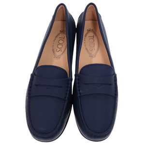 新品同様 トッズ ローファー シティゴンミーニ ドライビングシューズ レザー ネイビー 紺 レザーシューズ 0961【中古】TOD’S