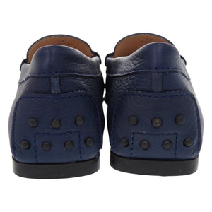 新品同様 トッズ ローファー シティゴンミーニ ドライビングシューズ レザー ネイビー 紺 レザーシューズ 0961【中古】TOD’S
