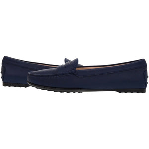 新品同様 トッズ ローファー シティゴンミーニ ドライビングシューズ レザー ネイビー 紺 レザーシューズ 0961【中古】TOD’S
