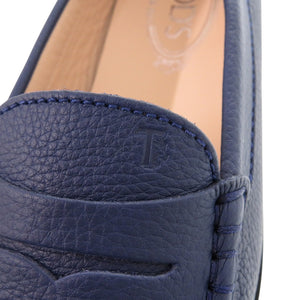 新品同様 トッズ ローファー シティゴンミーニ ドライビングシューズ レザー ネイビー 紺 レザーシューズ 0961【中古】TOD’S