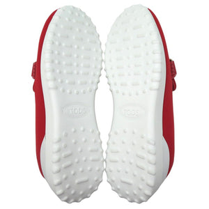 未使用品 トッズ HAPPY MOMENTS ALBER ELBAZ スリッポン ローファー ウェッジヒール ダブルT ロゴ XXW80A0CI20MYB R411 ラバー レッド 0962【中古】TOD’S