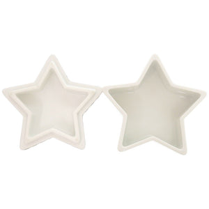 美品 ティファニー スター 陶器 ホワイト アクセサリーケース ボックス 小物入れ 白 0969【中古】TIFFANY&Co.