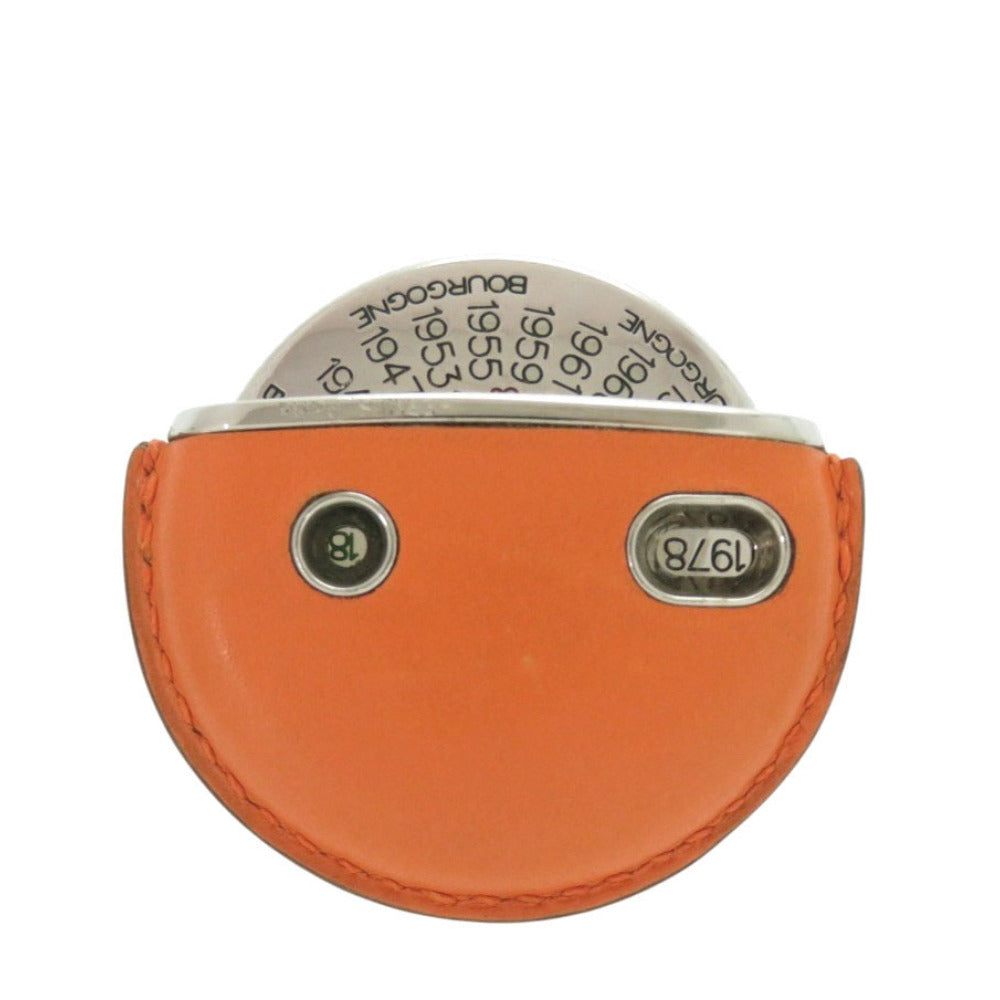 美品 エルメス タイユヴァン レザー オレンジ ワイン評価表 0971【中古】HERMES