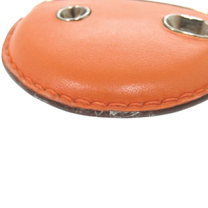 美品 エルメス タイユヴァン レザー オレンジ ワイン評価表 0971【中古】HERMES