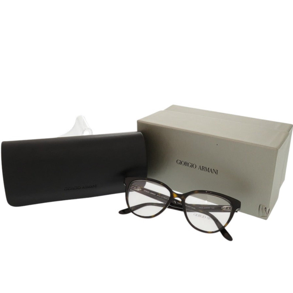 新品同様 ジョルジオアルマーニ 伊達メガネ ハバナ AR 7228U 5879 プラスチック ハバナ メガネ 0998【中古】GIORGIO ARMANI