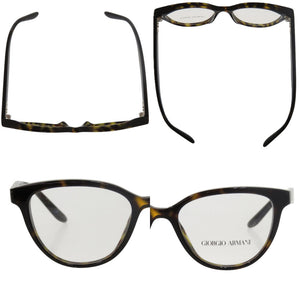 新品同様 ジョルジオアルマーニ 伊達メガネ ハバナ AR 7228U 5879 プラスチック ハバナ メガネ 0998【中古】GIORGIO ARMANI