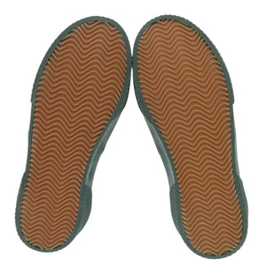 新品同様 セリーヌ フィービー期 180° サイズ38 キャンバス ホワイト グリーン スニーカー 靴 1008【中古】CELINE