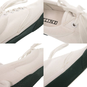 新品同様 セリーヌ フィービー期 180° サイズ38 キャンバス ホワイト グリーン スニーカー 靴 1008【中古】CELINE