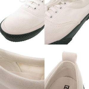 新品同様 セリーヌ フィービー期 180° サイズ38 キャンバス ホワイト グリーン スニーカー 靴 1008【中古】CELINE