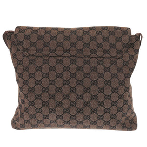 美品 グッチ GGキャンバス 272351 ダークブラウン ショルダーバッグ 1011【中古】GUCCI