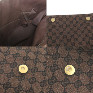 美品 グッチ GGキャンバス 272351 ダークブラウン ショルダーバッグ 1011【中古】GUCCI