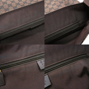 美品 グッチ GGキャンバス 272351 ダークブラウン ショルダーバッグ 1011【中古】GUCCI