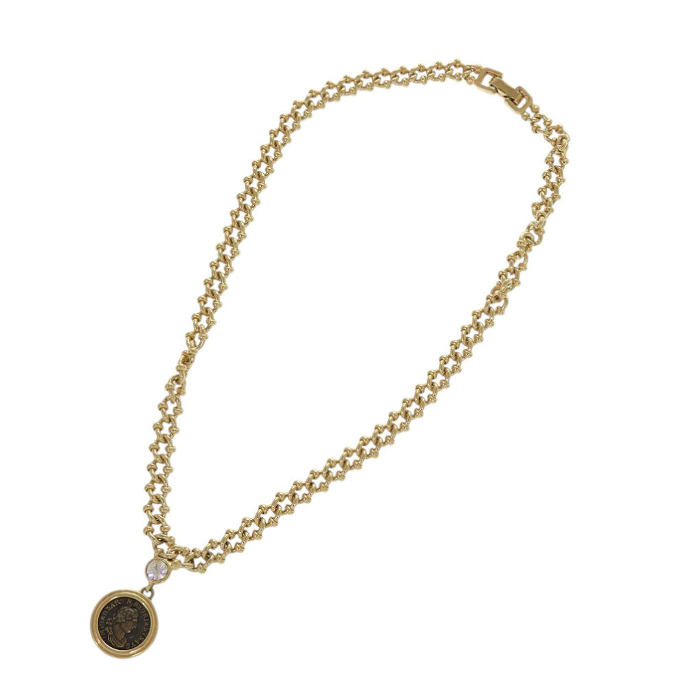 美品 ヴァレンティノ ガラヴァーニ コイン ヴィンテージ ネックレス メタル ゴールド 1026【中古】Valentino Garavani