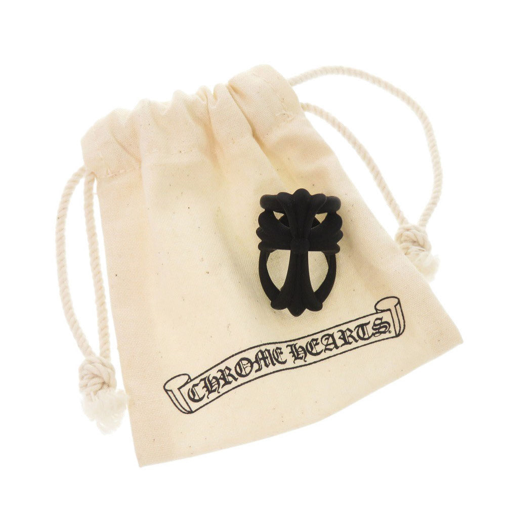 新品同様 クロムハーツ INFINITY CH CRS PLSTC インフィニティCHクロス ラバー ブラック リング 指輪 黒 1033【中古】CHROME HEARTS