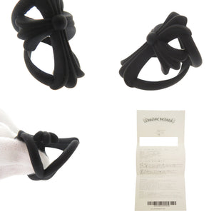 新品同様 クロムハーツ INFINITY CH CRS PLSTC インフィニティCHクロス ラバー ブラック リング 指輪 黒 1033【中古】CHROME HEARTS