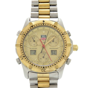 タグホイヤー プロフェッショナル 2000シリーズ 265.406 ゴールド SS クオーツ 腕時計 1042【中古】TAG HEUER