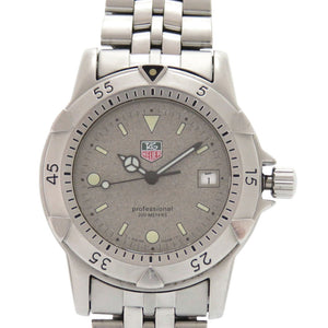 タグホイヤー WD1211-K-20 プロフェッショナル200m SS グレー シルバー クオーツ 腕時計 1043【中古】TAG HEUER