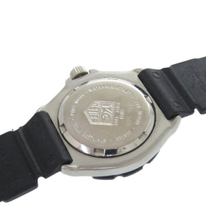 タグホイヤー フォーミュラ1 376.508 SS ラバー ブラック 黒文字盤 クオーツ 腕時計 1046【中古】TAG HEUER