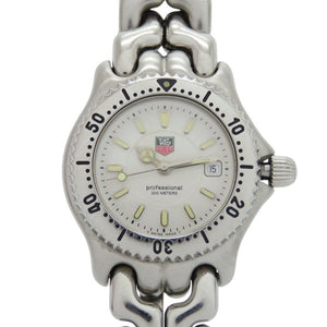 タグホイヤー WG1312-2 セル デイト SS ホワイト 白文字盤 シルバー クオーツ 腕時計 1048【中古】TAG HEUER