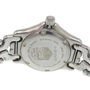 タグホイヤー WG1312-2 セル デイト SS ホワイト 白文字盤 シルバー クオーツ 腕時計 1048【中古】TAG HEUER