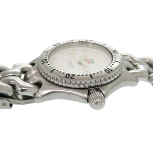 タグホイヤー WG1312-2 セル デイト SS ホワイト 白文字盤 シルバー クオーツ 腕時計 1048【中古】TAG HEUER