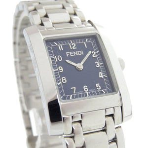 美品 フェンディ 7000G SS ネイビー シルバー クオーツ 腕時計 1051【中古】FENDI