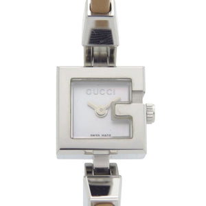新品同様 グッチ 102 SS レザー シェル文字盤 ブラウン クオーツ 腕時計 1054【中古】GUCCI