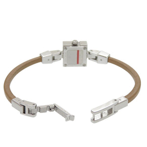 新品同様 グッチ 102 SS レザー シェル文字盤 ブラウン クオーツ 腕時計 1054【中古】GUCCI