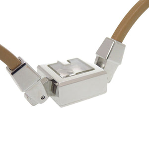 新品同様 グッチ 102 SS レザー シェル文字盤 ブラウン クオーツ 腕時計 1054【中古】GUCCI