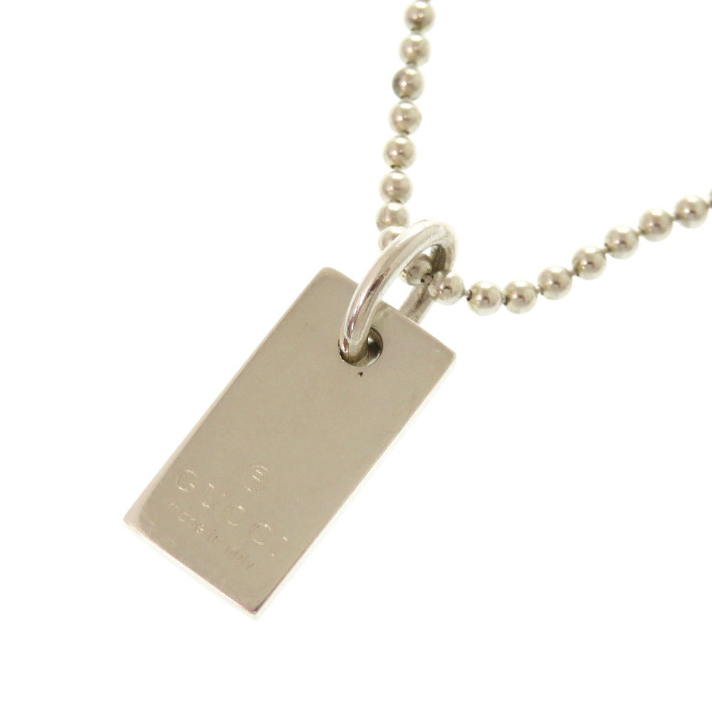 グッチ プレート ブレスレット シルバー925 アクセサリー 1068 【中古】 GUCCI