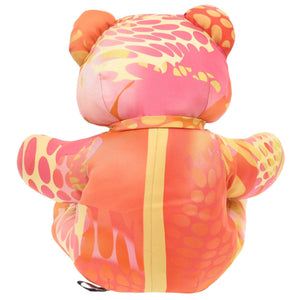 サルヴァトーレフェラガモ シルク オレンジ/ピンク ぬいぐるみ 1079【中古】Salvatore Ferragamo