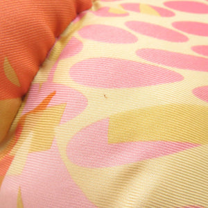 サルヴァトーレフェラガモ シルク オレンジ/ピンク ぬいぐるみ 1079【中古】Salvatore Ferragamo