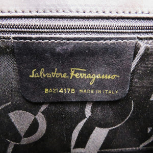 サルヴァトーレフェラガモ ヴァラリボン BA214178 レザー ブラック 黒 ハンドバッグ 1168【中古】Salvatore Ferragamo
