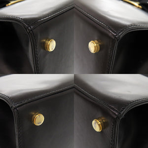 サルヴァトーレフェラガモ ヴァラリボン BA214178 レザー ブラック 黒 ハンドバッグ 1168【中古】Salvatore Ferragamo