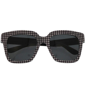 新品同様 ドルチェアンドガッバーナ ハウンドトゥース DG4286-F 3079 87 54□20 140 3N プラスチック ブラック 黒 サングラス 1178【中古】DOLCE&GABBANA