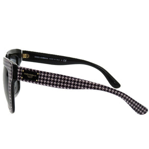 新品同様 ドルチェアンドガッバーナ ハウンドトゥース DG4286-F 3079 87 54□20 140 3N プラスチック ブラック 黒 サングラス 1178【中古】DOLCE&GABBANA